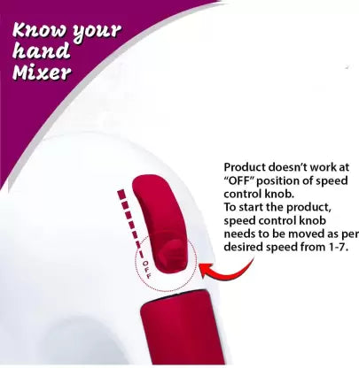 Inalsa Easy Mix Mixer 250 W Hand Blender  (Red, White) Inalsa Easy Mix Mixer 250 W Hand Blender  (Red, White)
